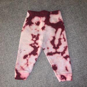 12 month bleach dye sweat pants